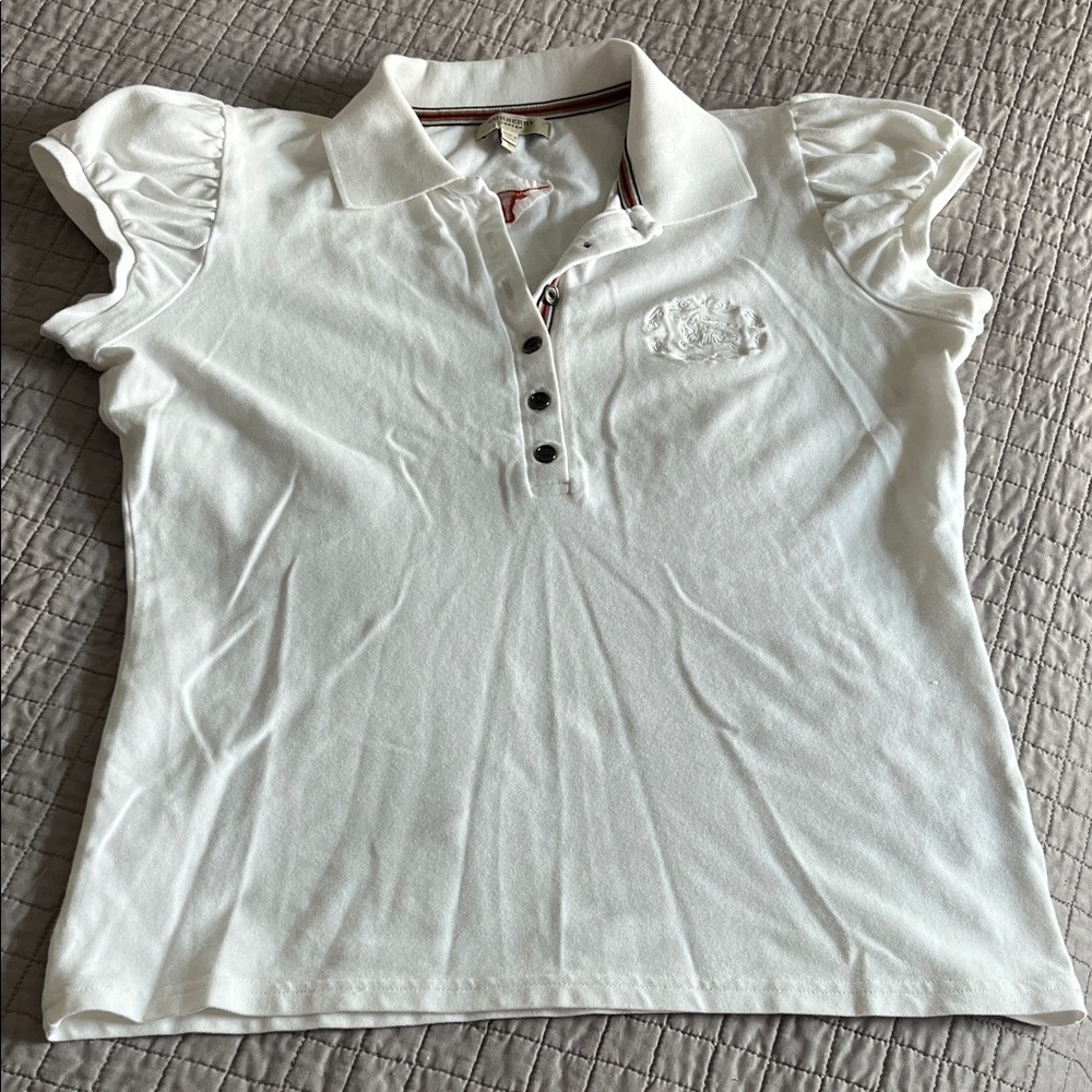 Burberry Short Sleeve Polo Top - Picture 9 of 14